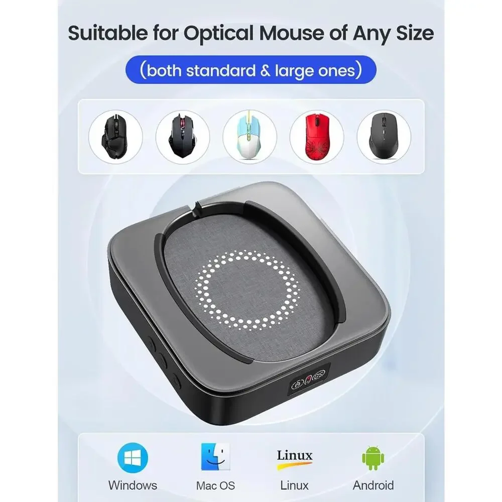 Mouse Mover Undetectable, Super-Silent Mouse Jiggler Device Move